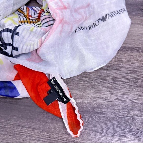 ᴇᴜᴄ ᴇᴍᴘᴏʀɪᴏ ᴀʀᴍᴀɴɪ ꜱɪʟᴋ/ᴄᴏᴛᴛᴏᴍ ʙʟᴇɴᴅ ʟɪɢʜᴛᴡᴇɪɢʜᴛ ɢᴇᴏᴍᴇᴛʀɪᴄ ꜱᴄᴀʀꜰ ꜰᴏᴜʟᴀʀᴅ - Picture 16 of 17